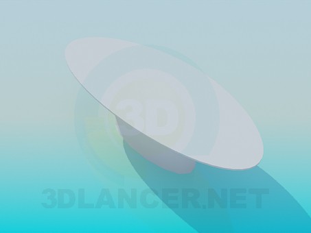 3d model Oval table - preview