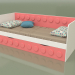 Modelo 3d Sofá cama para adolescentes com 1 gaveta (Coral) - preview