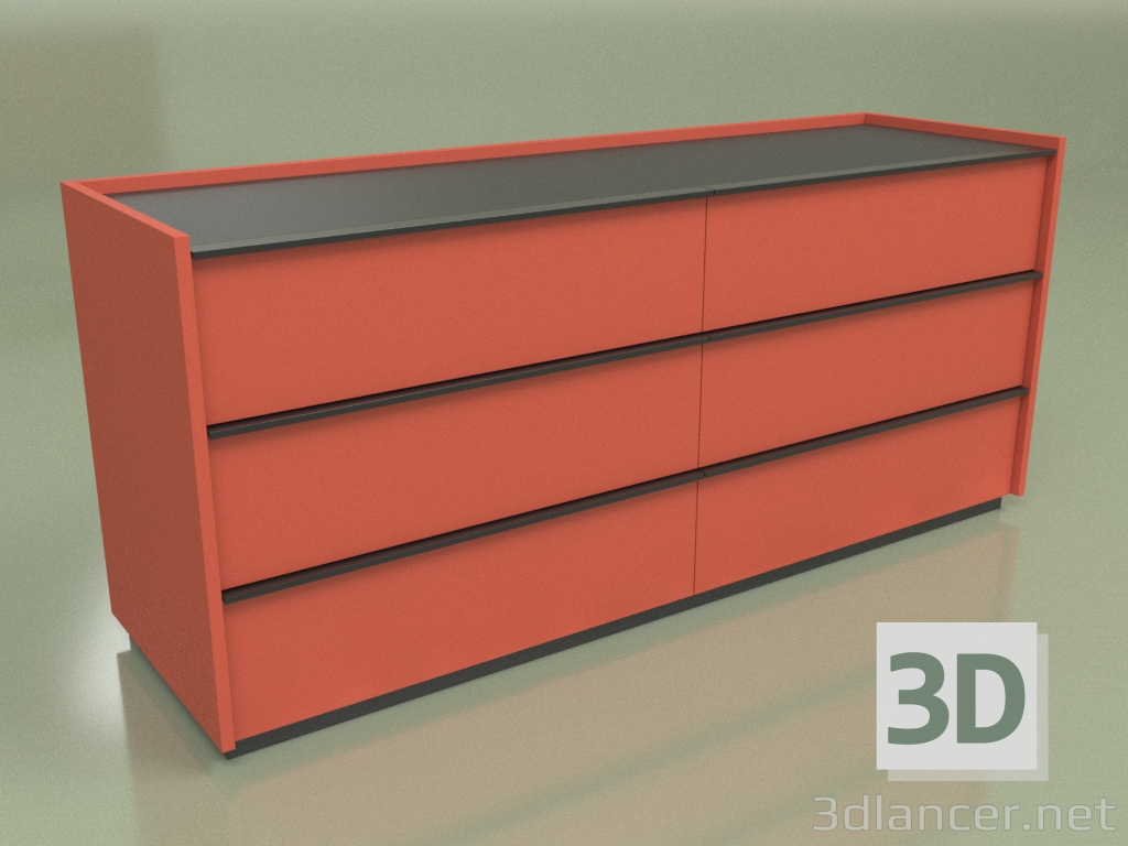 3d model Chest of drawers Verona 6 (1) - preview