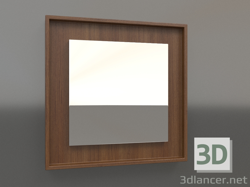 modello 3D Specchio ZL 18 (400x400, legno marrone chiaro) - anteprima