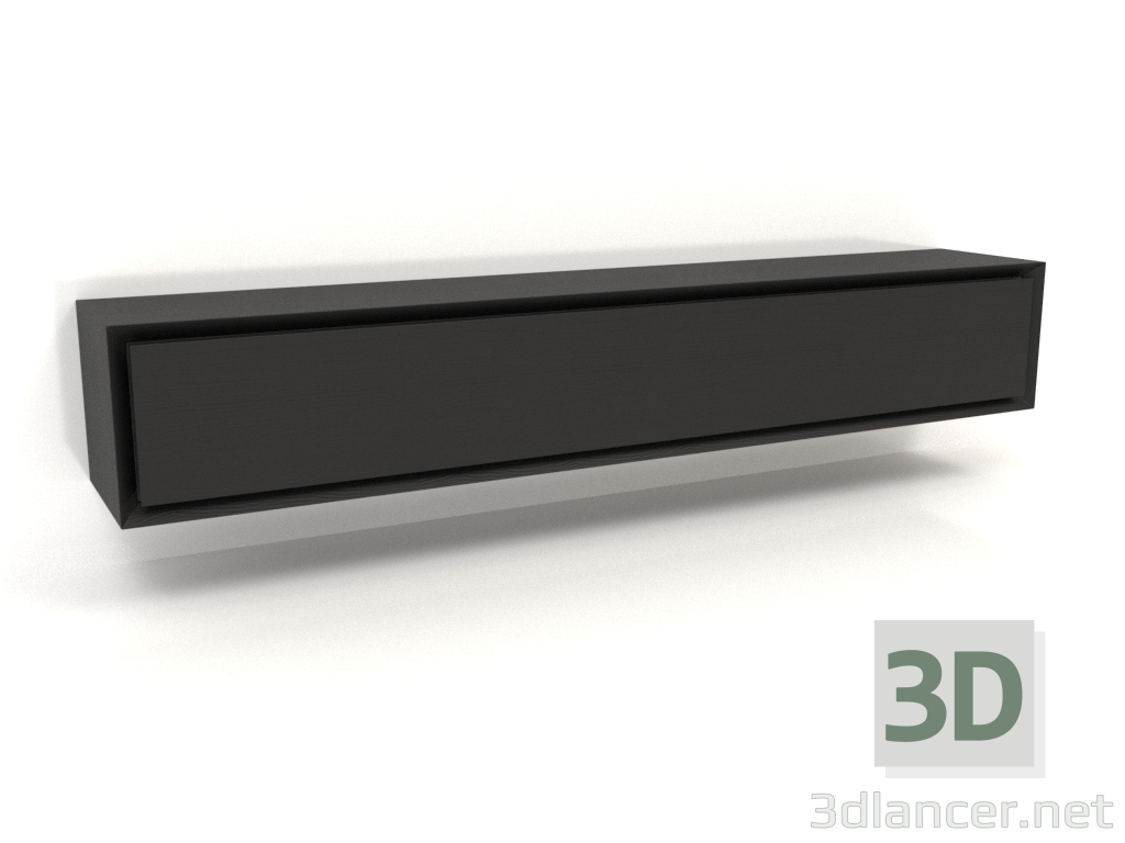 3D Modell Schrank TM 011 (1200x200x200, Holz schwarz) - Vorschau