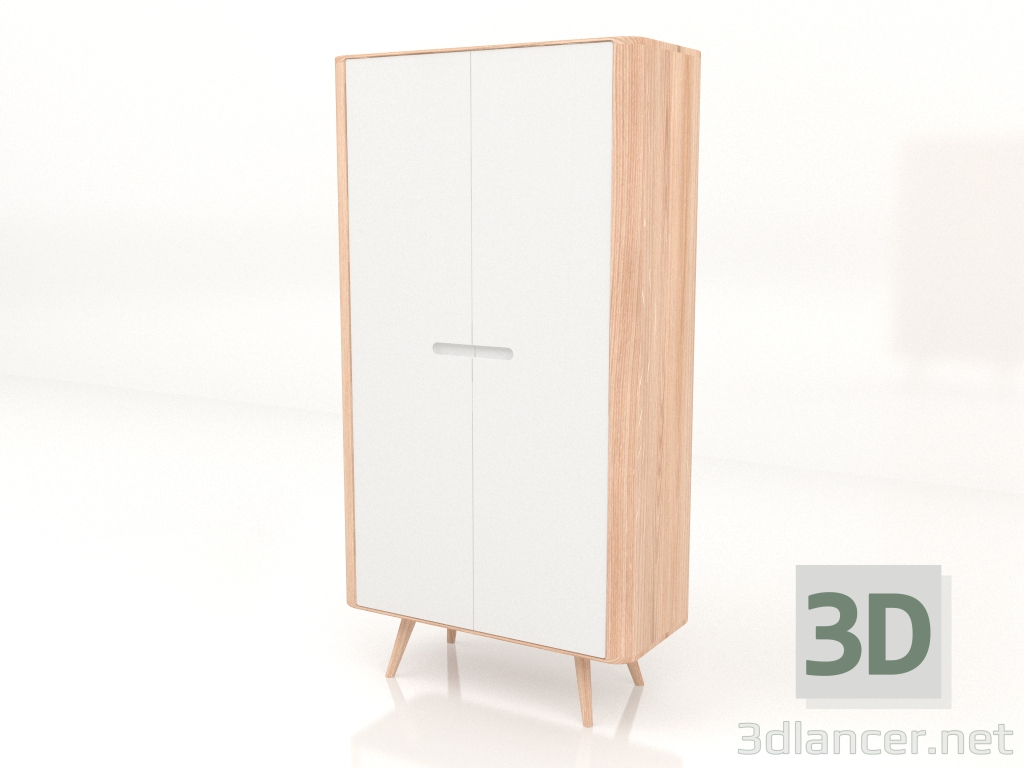 3D Modell Kleiderschrank Ena 90x170 - Vorschau