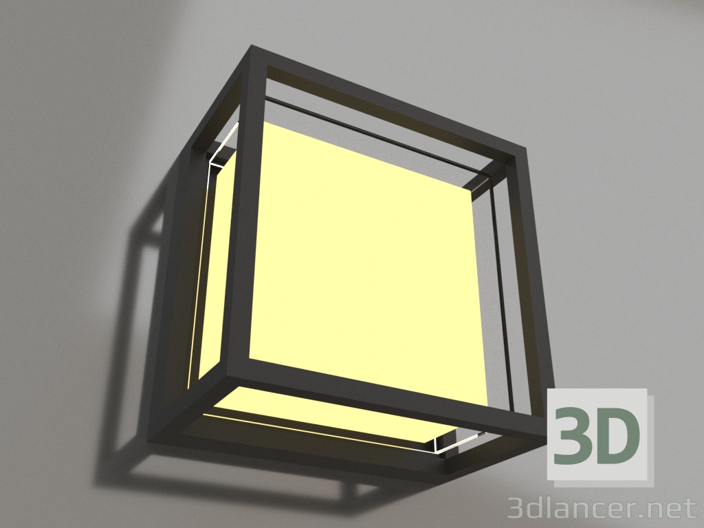 3D Modell Wand-Straßenlampe (7060) - Vorschau