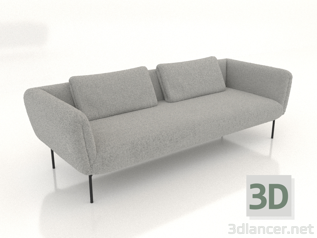 3 डी मॉडल 3-सीटर सोफा (विकल्प 1) - पूर्वावलोकन