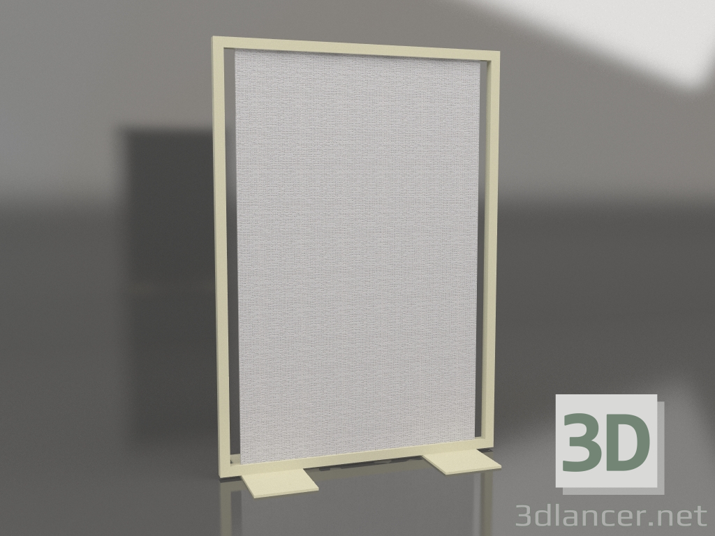 3D Modell Bildschirmtrennwand 120x170 (Gold) - Vorschau