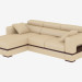 3d model Corner sofa with sleeper - preview