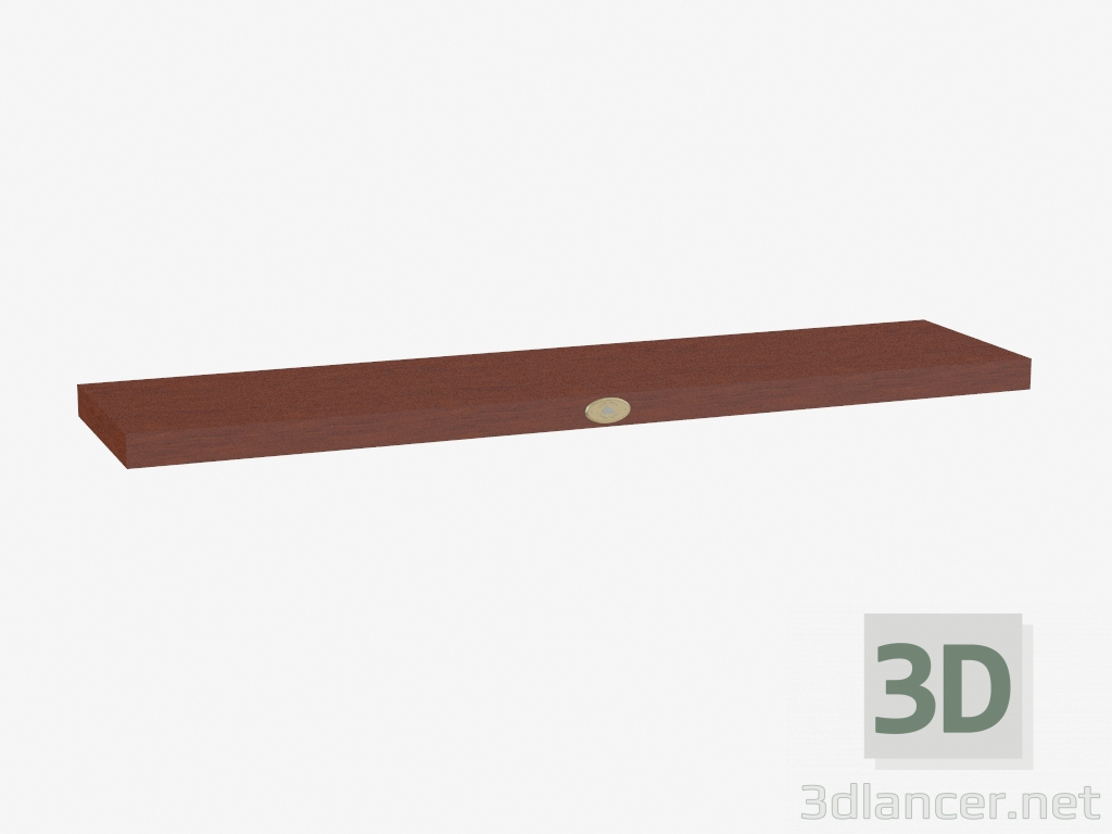 3d model Shelf large with decor - preview