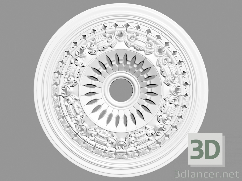 modello 3D Uscita a soffitto (R49) - anteprima