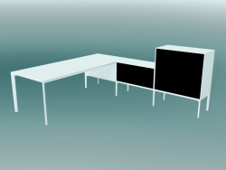 Table avec casiers ADD SYSTEM (forme de L)