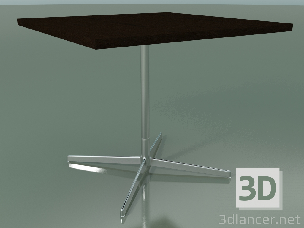 modello 3D Tavolo quadrato 5567 (H 74 - 90x90 cm, Wenge, LU1) - anteprima