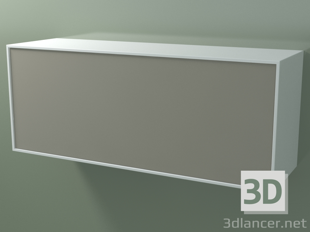 Modelo 3d Caixa (8AUECA03, Branco Glaciar C01, HPL P04, L 120, P 36, H 48 cm) - preview