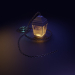 3d model Lamp with chain - preview