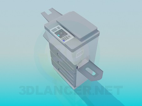 3d модель Копировальный аппарат – превью 3d модель Копировальный аппарат – превью