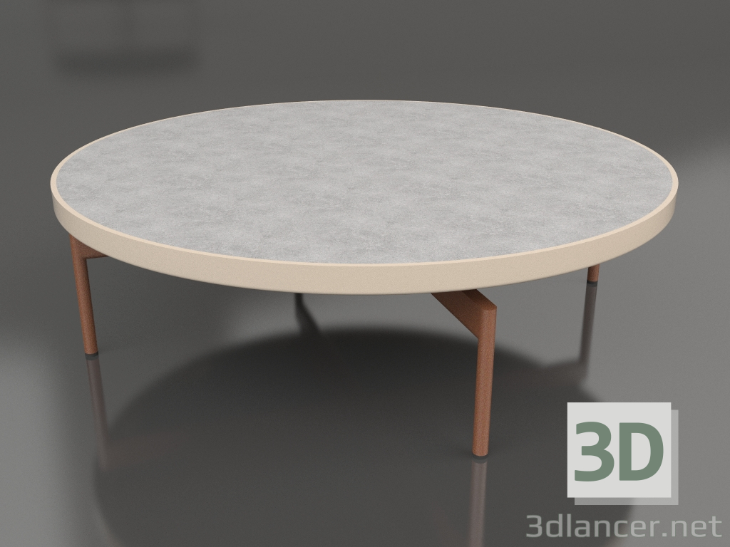 3d model Round coffee table Ø120 (Sand, DEKTON Kreta) - preview