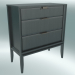 3d model Chest of 3 drawers (Oak gray) - preview