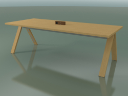 Tisch mit Büroarbeitsplatte 5032 (H 74 - 240 x 98 cm, natürliche Eiche, Zusammensetzung 2)