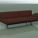 3d model Module angular double Lounge 4411 (135 ° right, Black) - preview