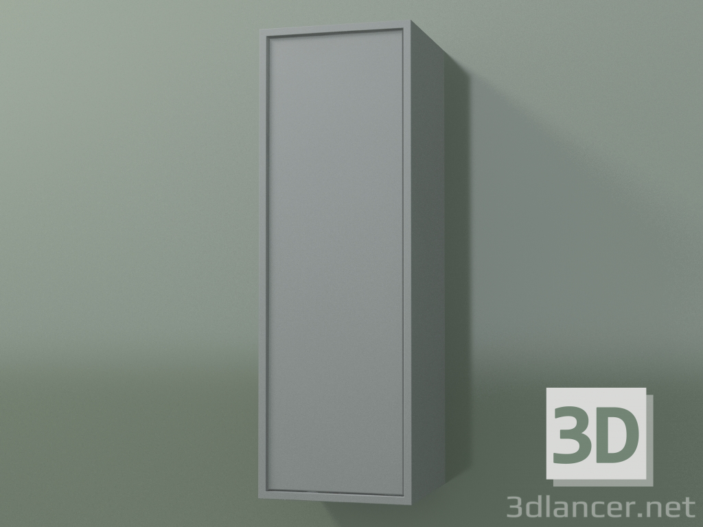 3d модель Настінна шафа з 1 дверцятами (8BUABCD01, 8BUABCS01, Silver Gray C35, L 24, P 24, H 72 cm) – превью