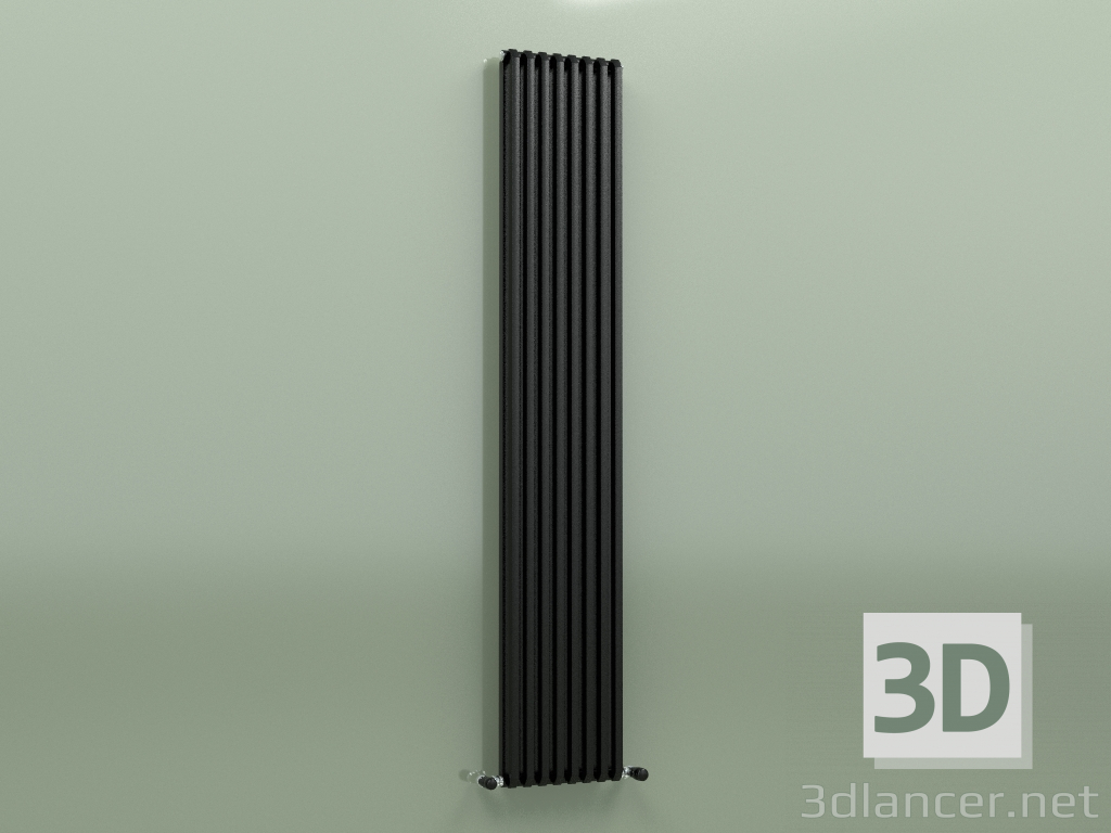 modèle 3D Radiateur SAX 2 (H 1800 8 EL, Noir - RAL 9005) - preview