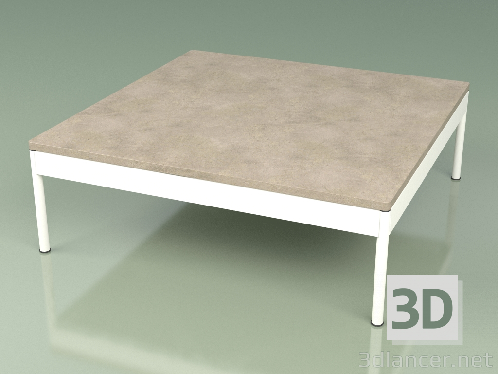 modello 3D Tavolino 351 (Metallo Latte, Pietra Farsena) - anteprima