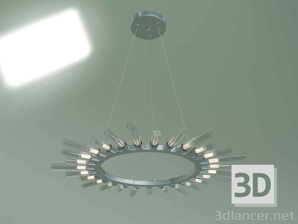 3D modeli Sarkıt avize Taban 557 (krom) - önizleme