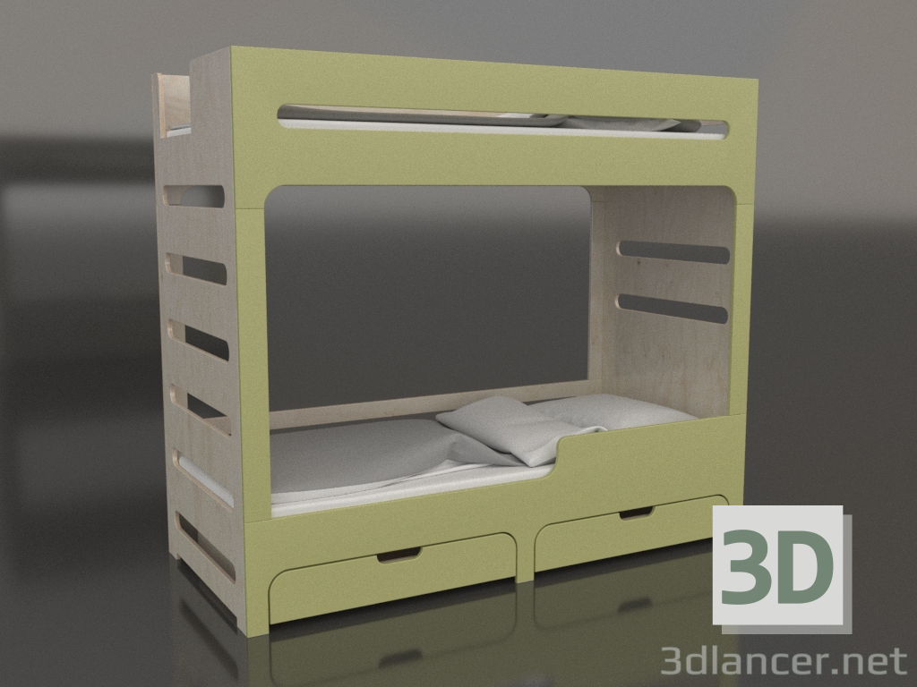 modello 3D Letto a castello MODE HR (UDDHR2) - anteprima