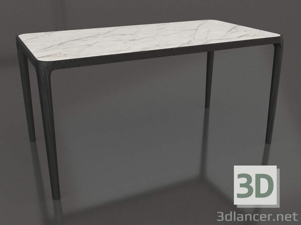 modèle 3D Table Casauri en grès cérame 1500x800 mm (Chêne noir, option 1) - preview modèle 3D Table Casauri en grès cérame 1500x800 mm (Chêne noir, option 1) - preview