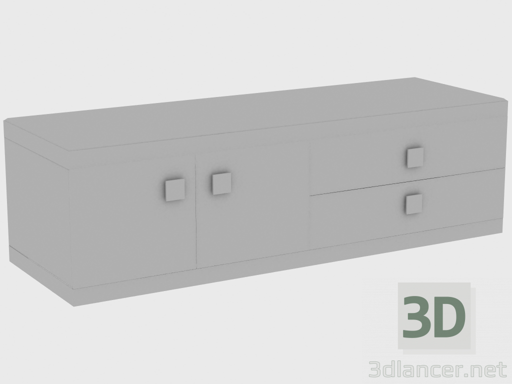 modèle 3D Casier ASPEN ARMOIRE MIROIR (180x60xH52) - preview