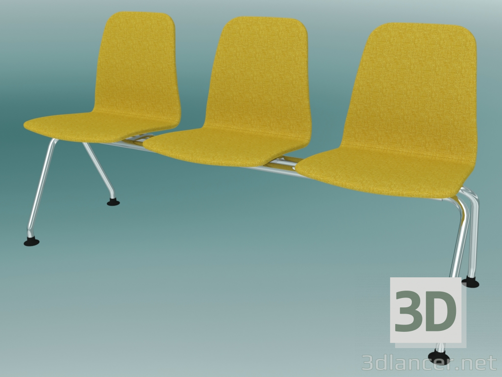3d model Triple bench (K41L3) - preview