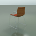 3d model Chair 0327 (on rails with armrests, with front trim, teak effect) - preview