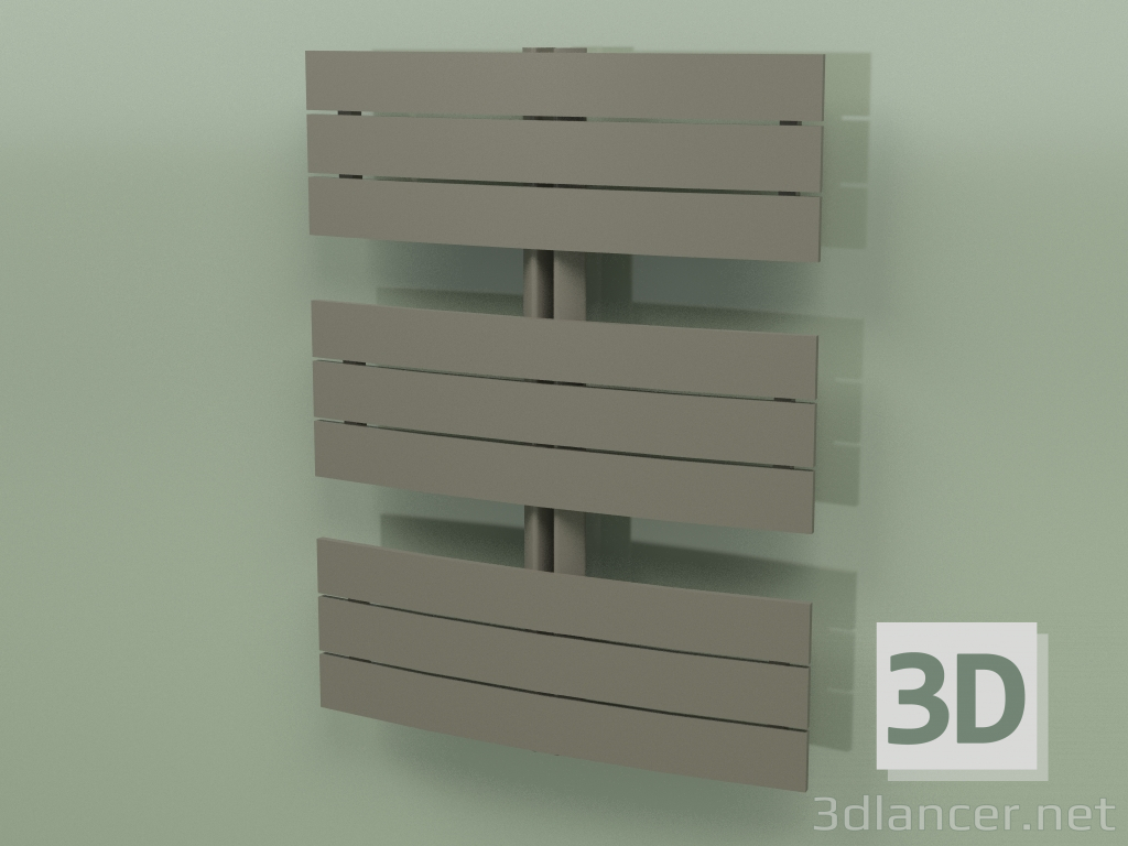 3d model Heated towel rail - Apolima (830 x 650, RAL - 7013) - preview