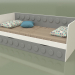 3d model Sofá cama para adolescentes con 1 cajón (gris) - vista previa