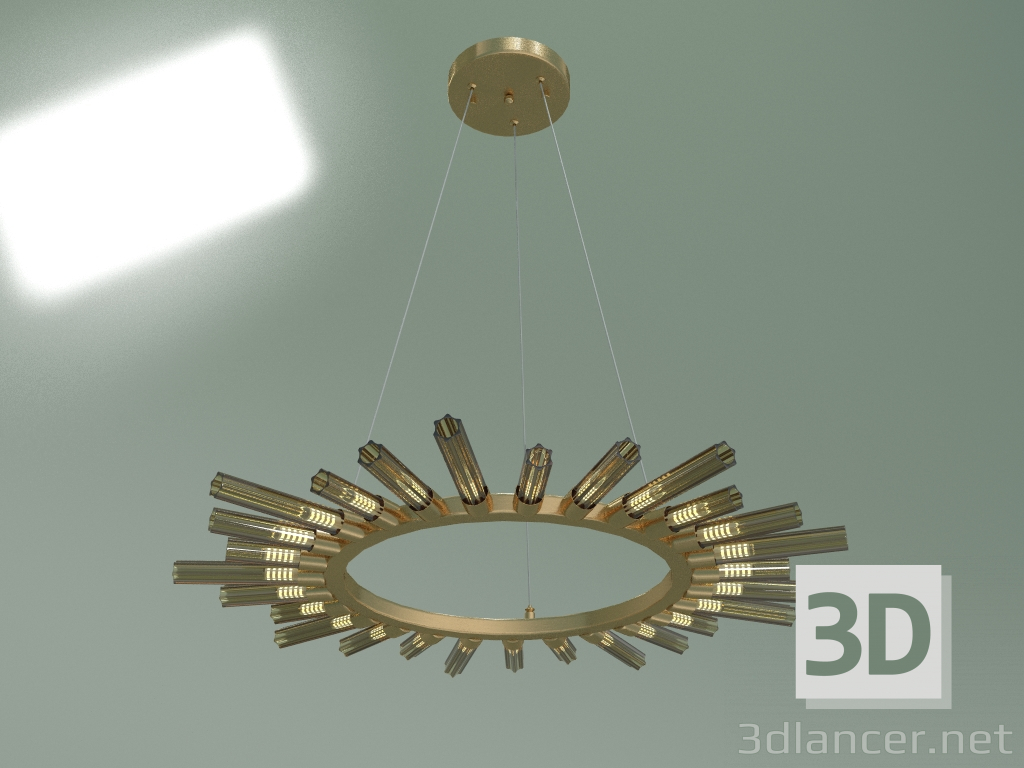 modèle 3D Lustre suspendu Sole 557 (or) - preview