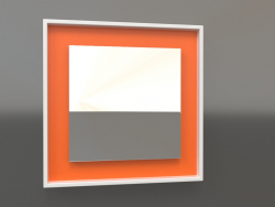 Miroir ZL 18 (400x400, blanc, orange vif lumineux)