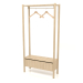 3d model Hanger in the hallway with a cabinet (800x300x1600, wood white) - preview