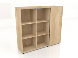 Semi bookcase Quando Q315 (1400x432x1280)