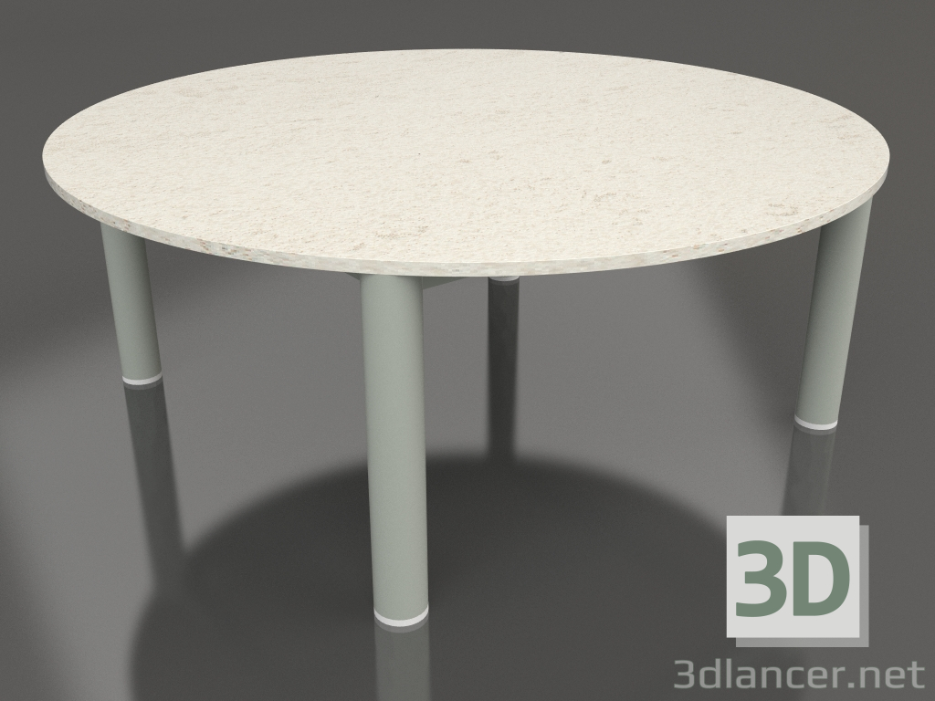 3d модель Стол журнальный D 90 (Cement grey, DEKTON Danae) – превью