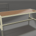3d model Dining table with glass top 268 (Gold) - preview