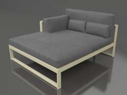XL modular sofa, section 2 left, high back (Gold)