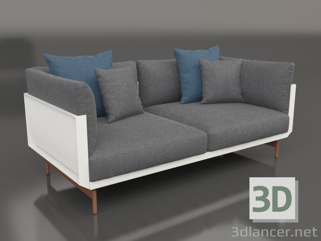 3D modeli 2'li kanepe (Akik gri) - önizleme