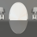 3d model Mirror 100x60 cm - preview