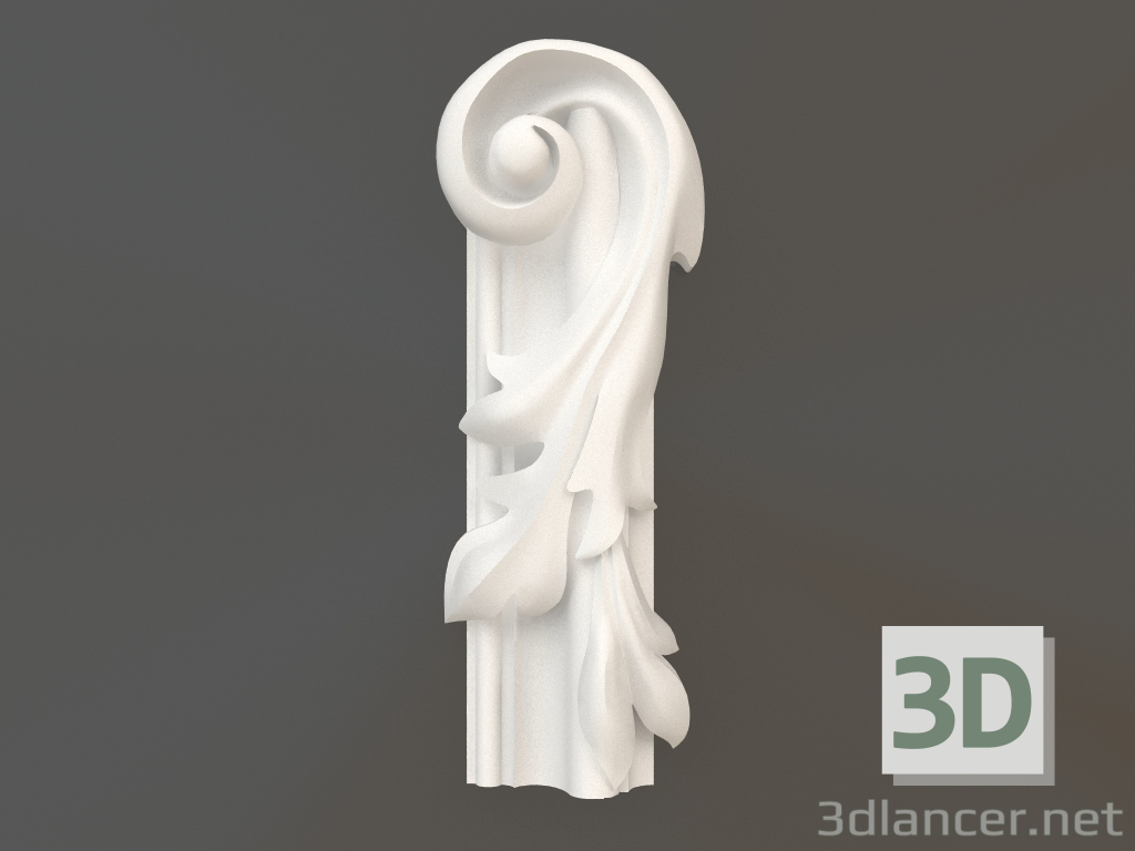 3d model Gypsum corner element DELH 019-5B (165x59x30) - preview