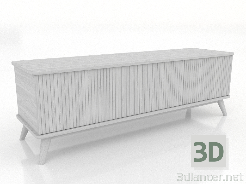 3d model TV cabinet 1500 mm (white RAL 9010) - preview 3d model TV cabinet 1500 mm (white RAL 9010) - preview
