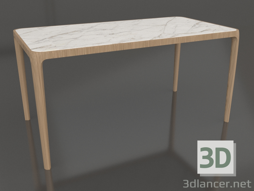 modèle 3D Table Casauri en grès cérame 1500x800 mm (Chêne blanchi, option 1) - preview modèle 3D Table Casauri en grès cérame 1500x800 mm (Chêne blanchi, option 1) - preview