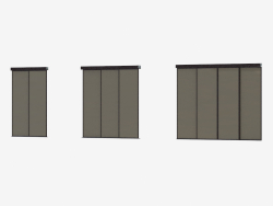 Raumteiler von A6 (dunkelbraun glänzend schwarz)