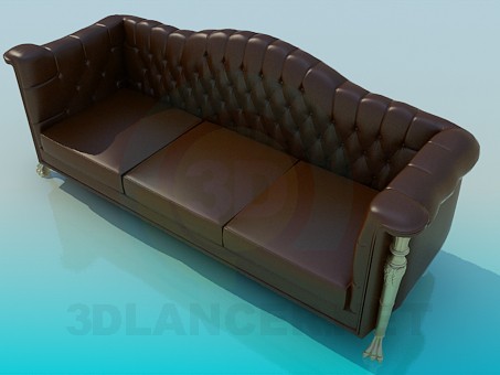 3d model Strict sofa - preview 3d model Strict sofa - preview