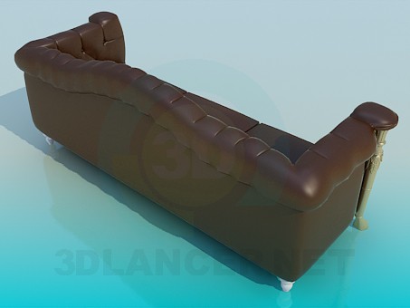 3d model Strict sofa - preview 3d model Strict sofa - preview
