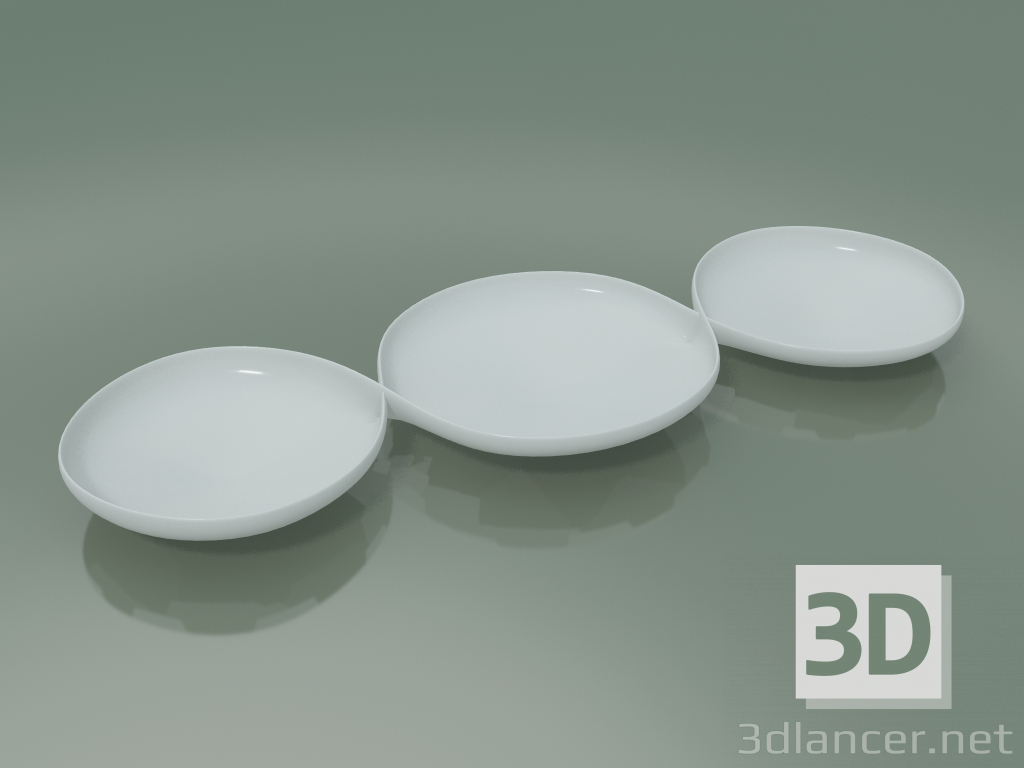 3D Modell Schüssel Salsiera (Weiß) - Vorschau