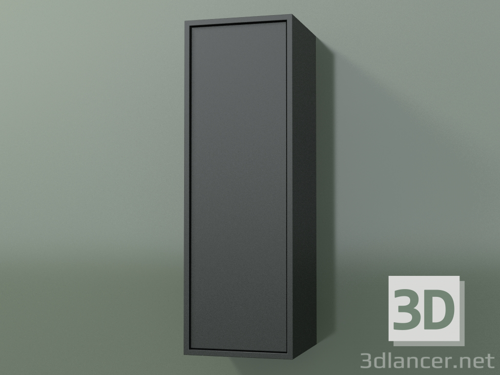 3d модель Настінна шафа з 1 дверцятами (8BUABCD01, 8BUABCS01, Deep Nocturne C38, L 24, P 24, H 72 cm) – превью
