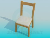 Stool with back-end